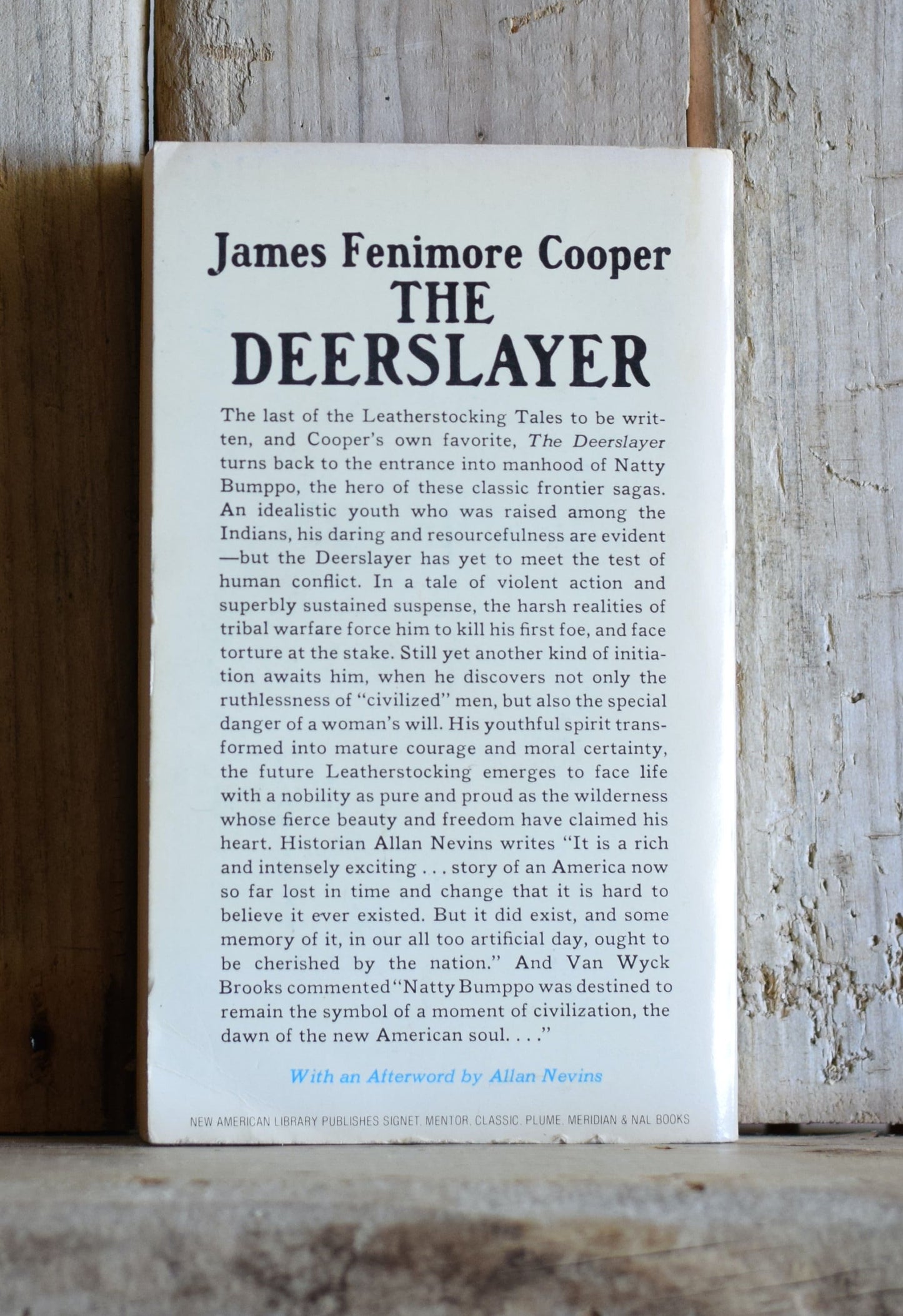 Vintage Fiction Paperback Novel: James Fenimore Cooper - The Deerslayer
