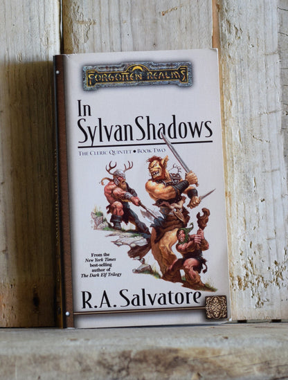 Vintage Dungeons & Dragons Paperback Novel: R A Salvatore - In Sylvan Shadows, The Cleric Quintet Book 2 FIRST PRINTING