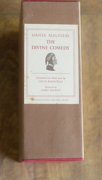 Vintage Fiction Hardback Novel: Dante Alighieri - The Divine Comedy, 3 Volume set in slipcase