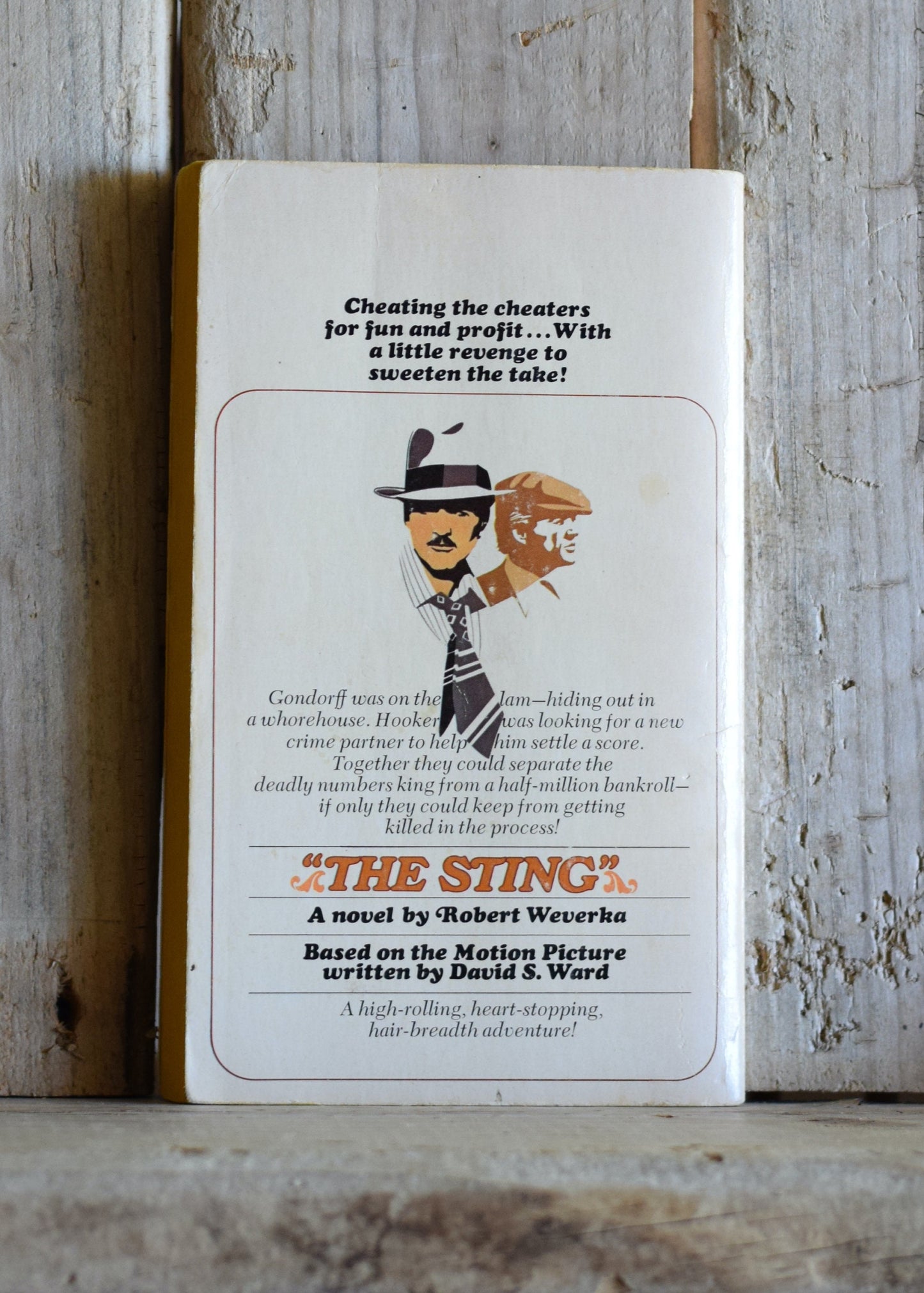 Vintage Fiction Paperback Novel: Robert Weverka - The Sting