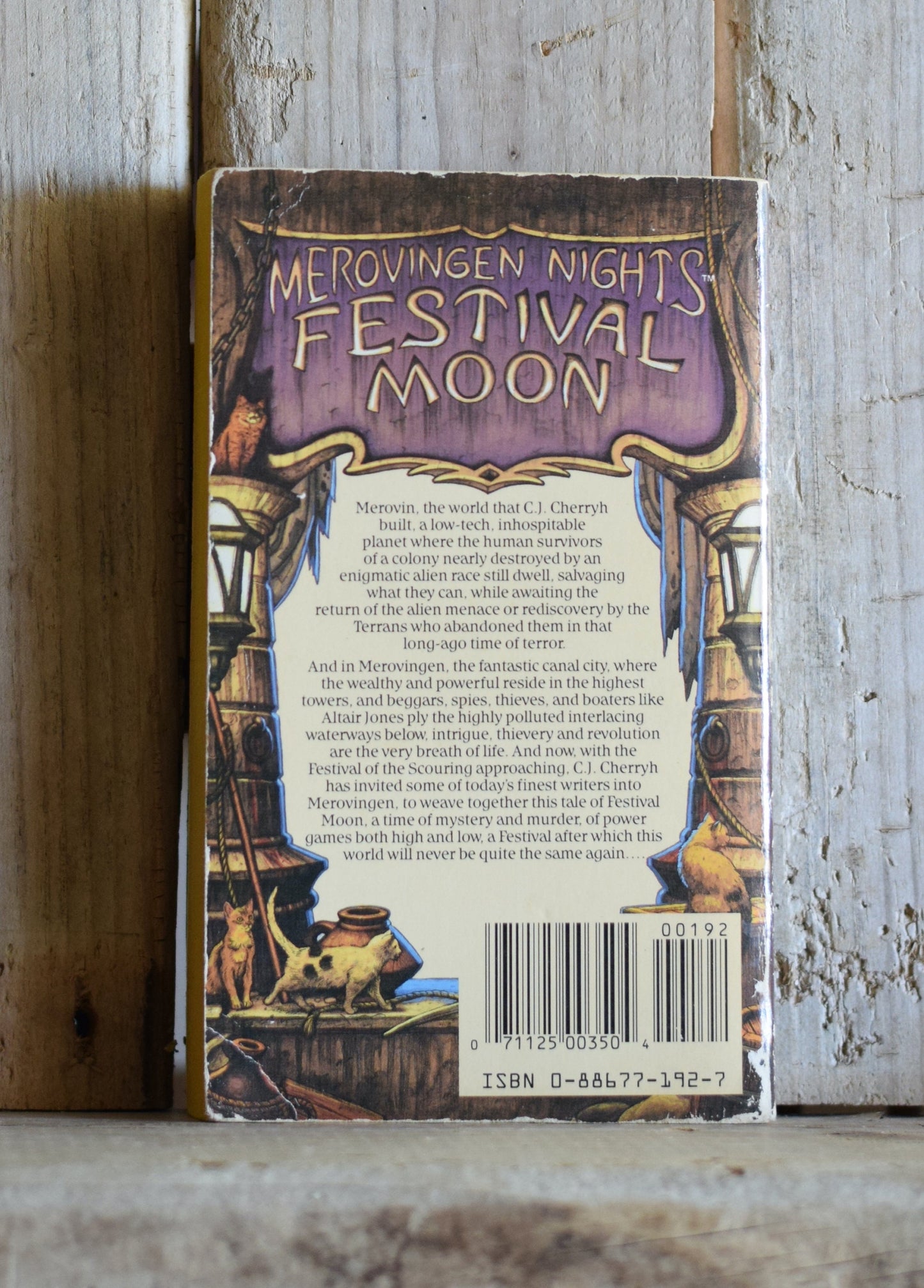 Vintage Fantasy Paperback Novel: Merovingen Nights Festival Moon, Edited by CJ Cherryh FIRST PRINTING