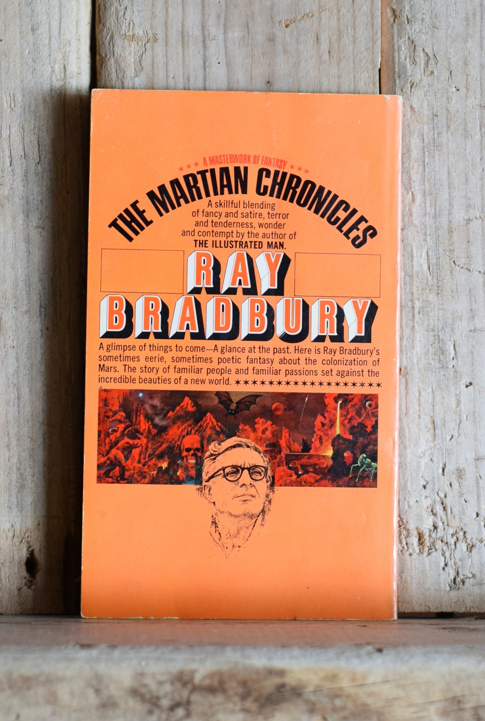 Novel:　Vintage　–　Sci-Fi　The　Chronicles　Paperback　Ray　Martian　Bradbury　vintage-and-modern-books