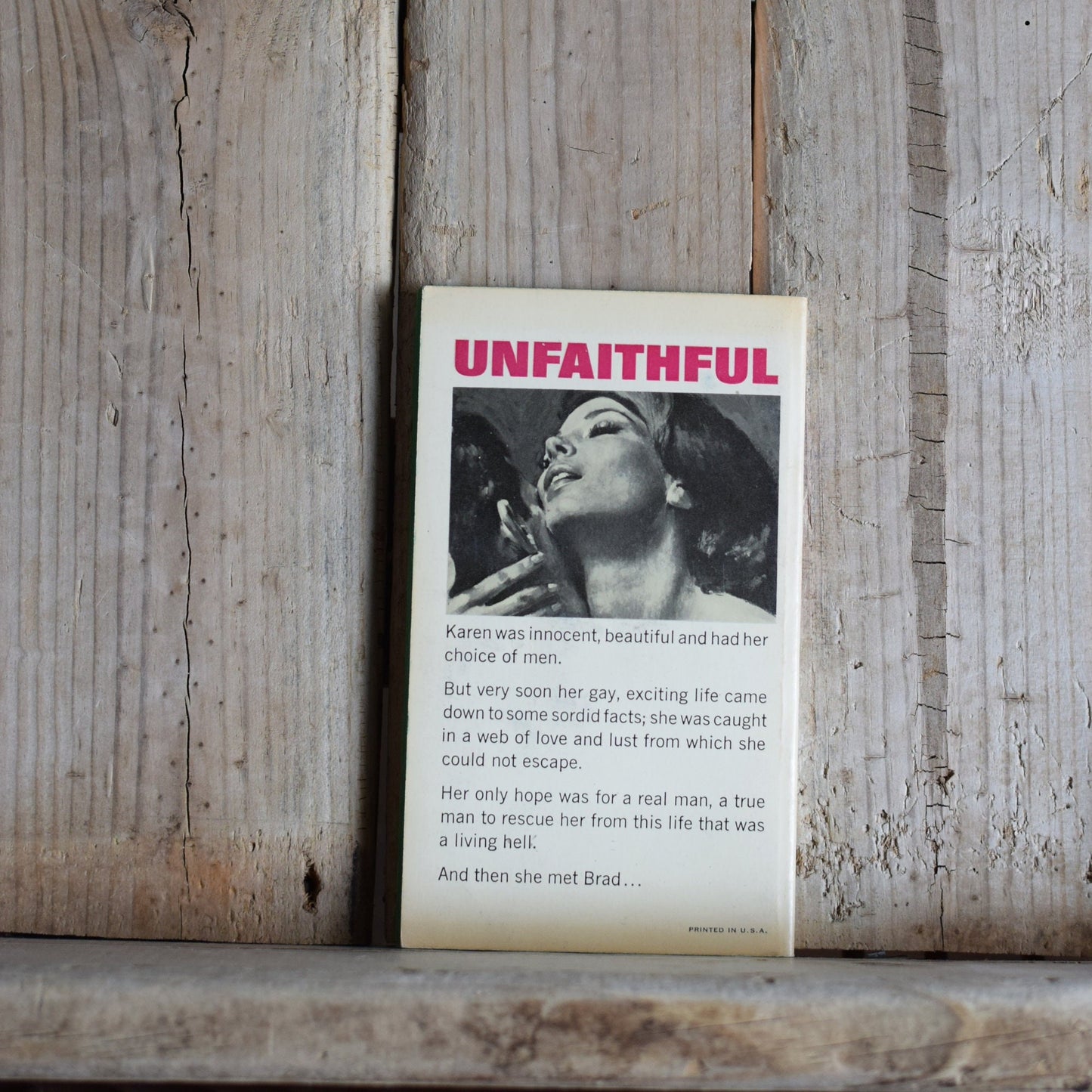 Vintage Fiction Paperback Novel: Peggy Gaddis - Unfaithful