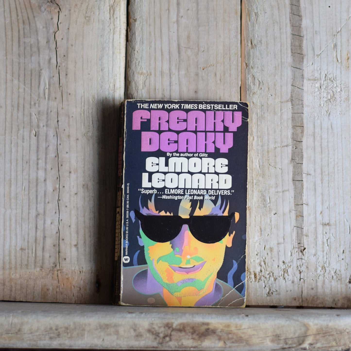 Vintage Fiction Paperback Novel: Elmore Leonard - Freaky Deaky FIRST PRINTING
