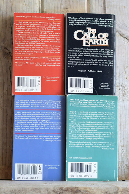 Vintage Sci-fi Paperback Novels: Orson Scott Card - Homecoming Vol 1, 2,3 and 5