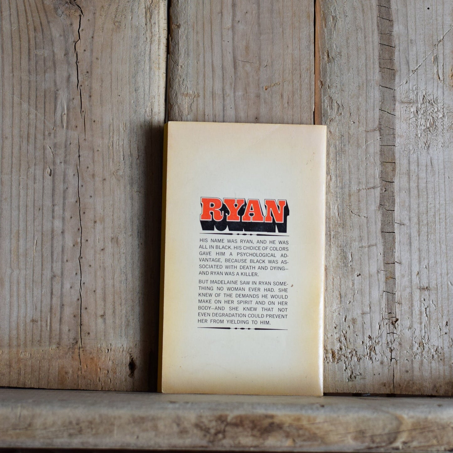 Vintage Fiction Paperback Novel: D R Sherman - Ryan FIRST PRINTING