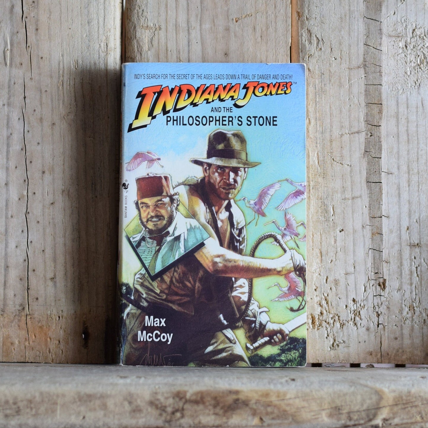 Vintage Fiction Paperback Novel: Max McCoy - Indiana Jones and the Philosopher's Stone