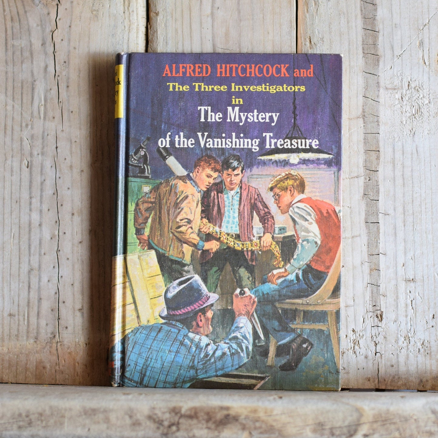 Vintage Fiction Hardback Novel: Alfred Hitchcock and The Three Investigators in The Mystery of the Vanishing Treasure 1966