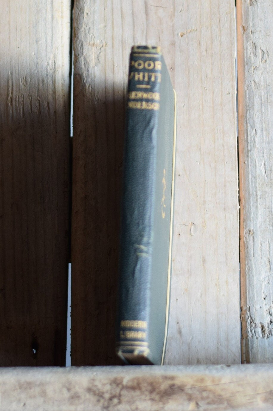 Vintage Fiction Softback Novel: Sherwood Anderson - Poor White - Modern Early Library Edition