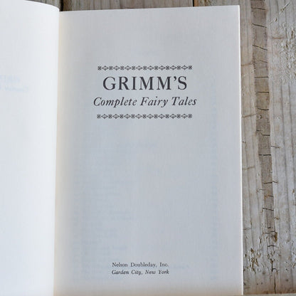 Vintage Fiction Hardback Novel: Grimm's Complete Fairy Tales - Book Club Edition