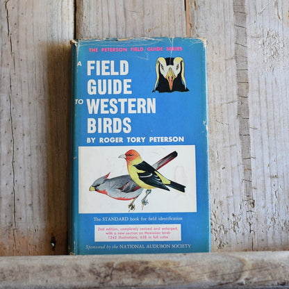 Vintage Non-Fiction Hardback: Roger Tory Peterson - A Field Guide to Western Birds SECOND EDITION 4th PRINTING